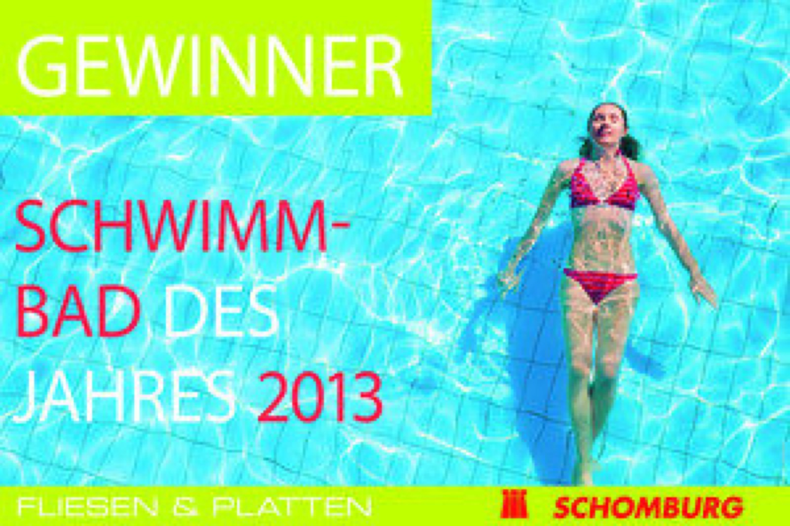 Auszeichnung „Schwimmbad des Jahres 2013“